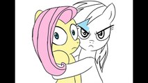 My Little Pony Drawing & Coloring Rainbow Dash + Fluttershy