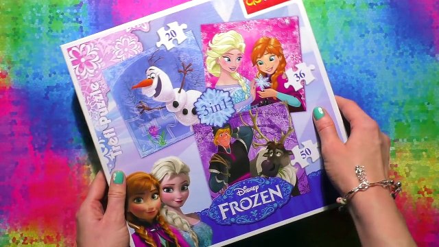 Disney FROZEN Puzzle Games Rompecabezas de Elsa Anna Olaf Puzzles Play Kids Learning Toys