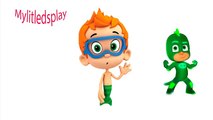 PJ Masks as Bubble Guppies Coloring For Kids Герои в Масках и Пузыри Раскраски для Детей