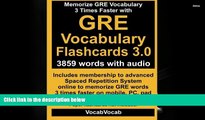 Read Book GRE Vocabulary Flashcards 3.0: 3859 GRE Words with Audio Vocab Vocab  For Kindle