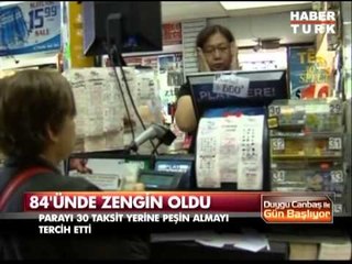 84 yaşında milyoner oldu!