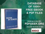 Musik in Europa 2.Teil Die historische Entwicklung (Wir lernen Musik, 6.Band) - Lehrbuch für die Oberstufe der...