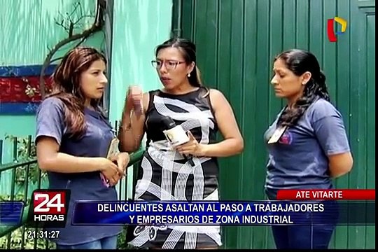 Ate: delincuentes asaltan a trabajadores y empresarios en zona industrial