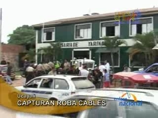 Capturan Roba Cables - PUCALLPA