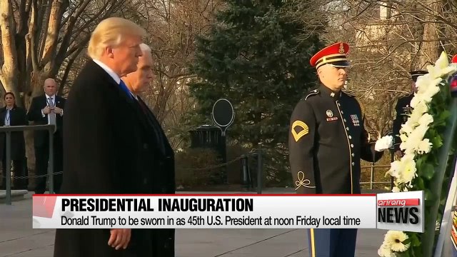 Donald Trump due to be sworn in as 45th U.S. President