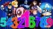 Learn 123 Song By Captain America | 123 Numbers Children Nursery Rhymes | 123 Songs For Kids