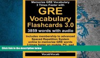 Read Book GRE Vocabulary Flashcards 3.0: 3859 GRE Words with Audio Vocab Vocab  For Ipad
