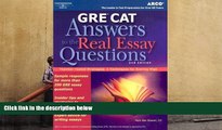 PDF [Download]  GRE CAT Answers to Real Essay Questions (Peterson s GRE Answers to the Real Essay