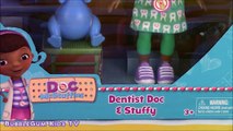 Disney Jrs Doc Mc Stuffins Dentist Doll! Brushing Teeth is Fun! Stuffy Lambie and TMNT!