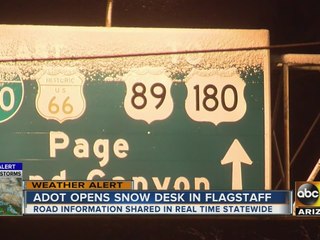 ADOT sets up 'snow desk' in Flagstaff