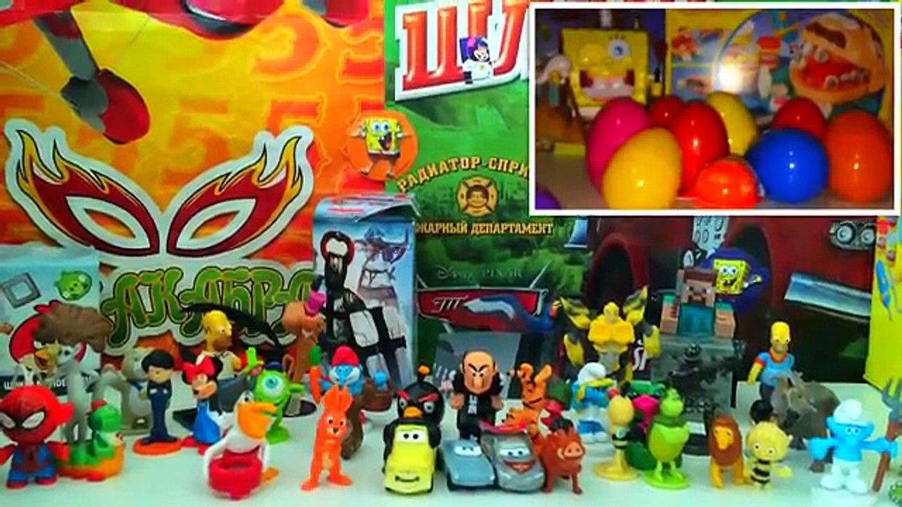 140 Surprise eggs Unboxing Kinder Surprise eggs Киндер Сюрпризы на русском языке Киндер Сюрприз