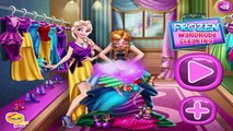 Princess Elsa & Anna Frozen Wardrobe Cleaning - Video Game For Girls/Kids