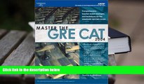 Read Book Master the GRE CAT, 2004/e (Arco Master the GRE CAT) Arco  For Online