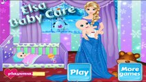 Elsa Frozen Baby Feeding Princess Baby Care || Kids Baby Games Youtube Videos