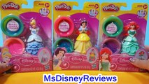 NEW Play Doh Sparkle Princess Cinderella, Ariel Snow White Mix n Match Magic Playdough new Dresses