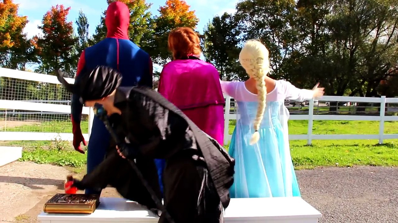Frozen Elsa & Spiderman CHOCOLATE CHALLENGE! w/ Maleficent Joker Catwoman Anna Toys! Super
