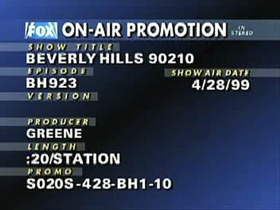beverly hills 90210 season 9 promo 2