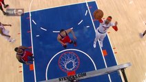 Carmelo Anthony rate le panier le plus simple de sa vie