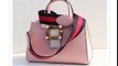 Gucci Leather Top Handle Bag in Pink with Bamboo Buckle Replica