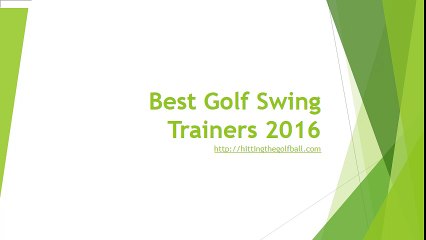 Best Golf Swing Trainers