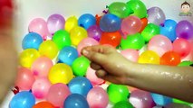 50 Water Balloons Compilation - Lets Learn Colors With Balloons Finger Family Song Nursery Rhymes