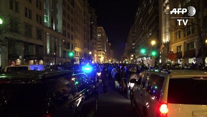 Etats-Unis: pro et anti-Trump se croisent à Washington