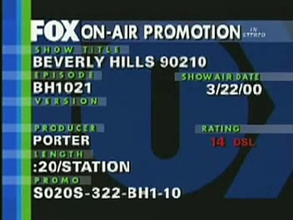 Beverly Hills 90210 Promo March 22,2000