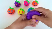 Play Dough Apples Smiley Face with Hello Kitty Friends Molds Fun and Creative for Children