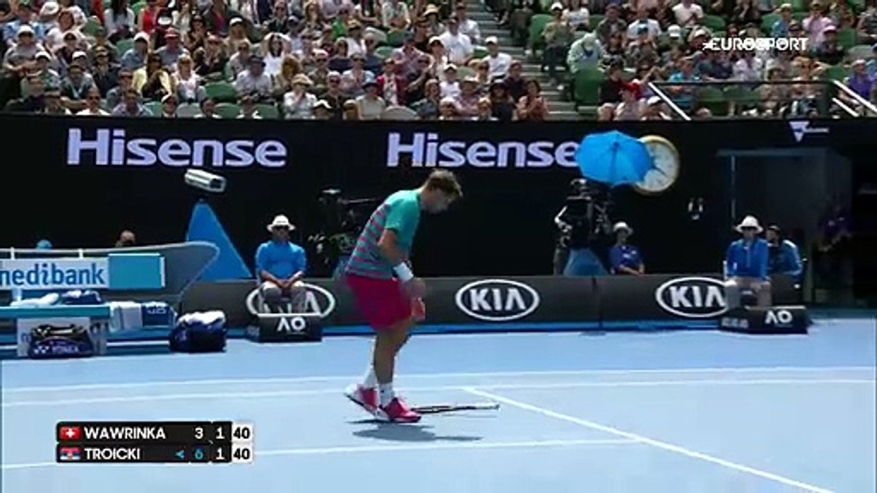 Avustralya Açık: Stan Wawrinka - Viktor Troicki (Özet)