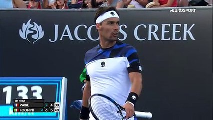 Avustralya Açık 2017: Fabio Fognini - Benoit Paire (Özet)