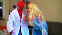 Pregnant Frozen Elsa With Spiderman Deadpool and The Hulk - Funny Superheroes