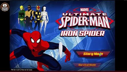 Download Video: Ultimate Spiderman Iron Spider | Marvel HD Gameplay (Part 1) | Dip Games For Kids