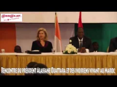 Rencontre entre le président Alassane Ouattara et les ivoiriens vivant au Maroc