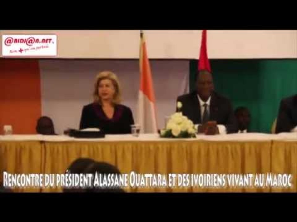 Rencontre entre le président Alassane Ouattara et les ivoiriens vivant au Maroc
