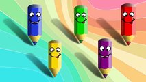 Finger Family Song with Coloring Pencils – Kids Nursery Rhymes from Fun Finger Family