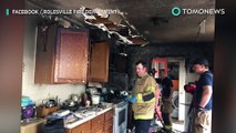 Dog sets fire to kitchen that spreads through house, killing pet cat