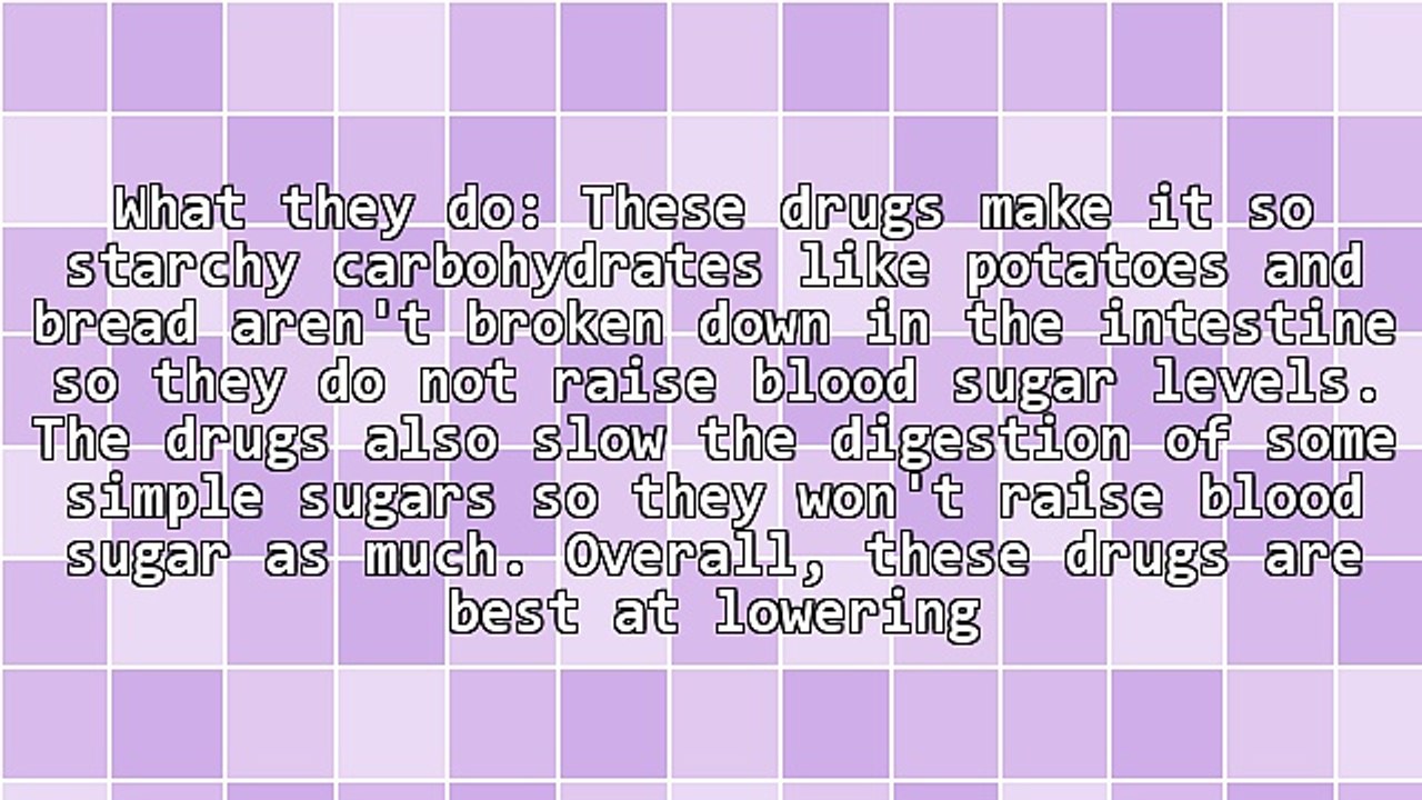 Type 2 Diabetes - Drugs Used to Treat Blood Sugar Levels and Prevent Complications Part 1