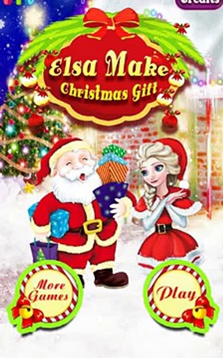 Игра Эльза делает Новогодний подарок-играть в игры Эльза сделала Рождественский подарок