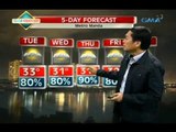 24 Oras: Ilang bahagi ng Visayas at Mindanao, uulanin bukas