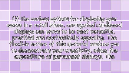 The Best Features of Corrugated Cardboard Displays