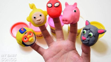 Mega Gummy Bear Play Doh Spiderman Finger Family Nursery Rhyme