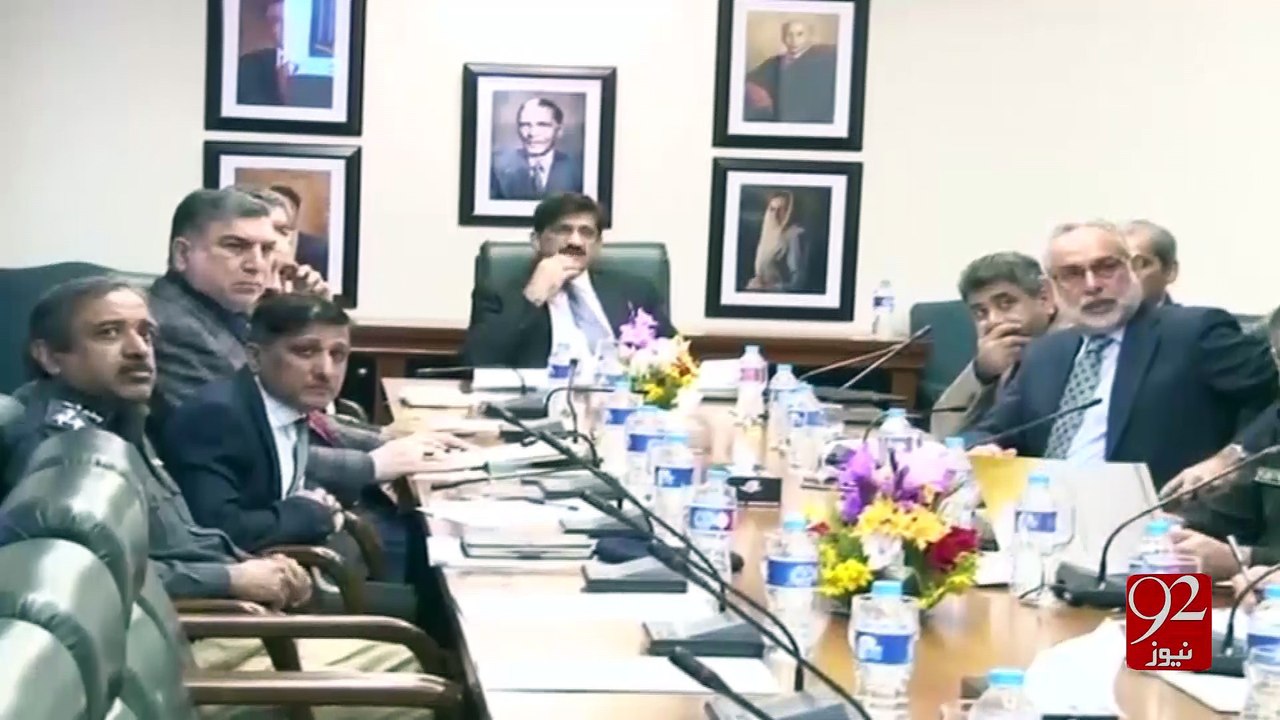 Sindh CM directs to form police force to boost security 20-01-2017 - 92NewsHD