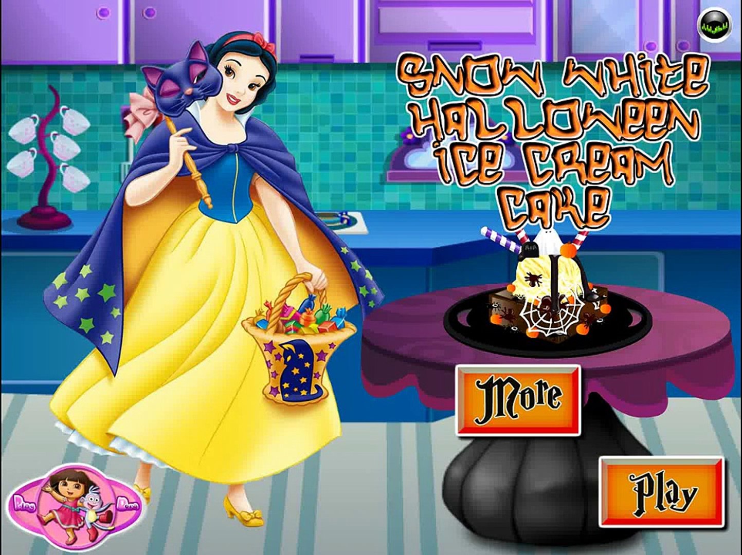 ⁣NEW Игры для детей—Disney Принцесса Белоснежка на хэллоуин—Мультик Онлайн видео игры для девочек
