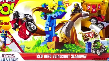 Angry Birds Go! - Red Bird Slingshot Slamway!