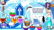 Дисней Игры замороженные Эльза лошади по уходу за ребенком Видео игры для детей