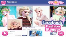 Disney Princess Elsa Facebook Fashion Blogger - Makeup and Dress Up Games
