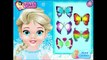 Frozen Elsa. Butterfly Face painting Art. Baby Elsa Disney games for girls HD