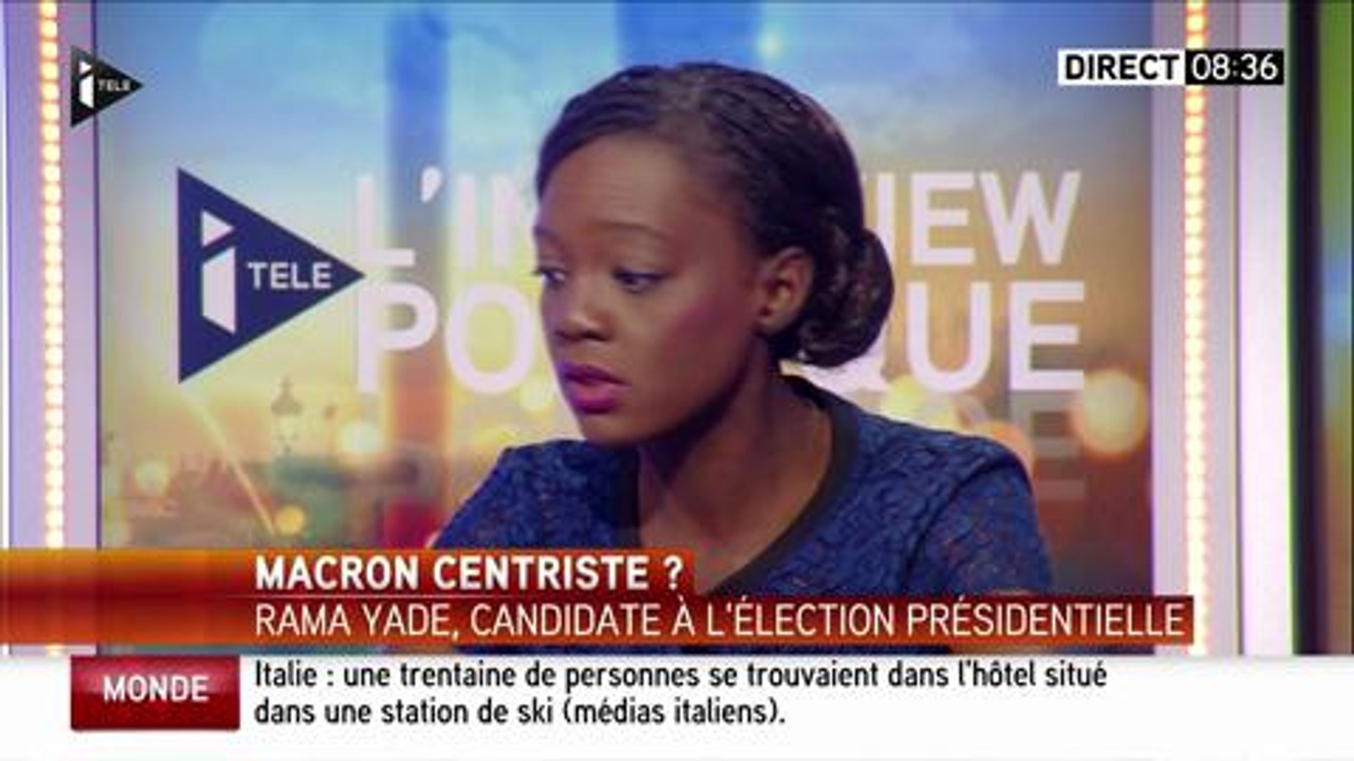 Itélé : Rama Yade taille un costard à Emmanuel Macron - Vidéo Dailymotion