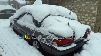 Χιόνια στη δυτική Φθιώτιδα