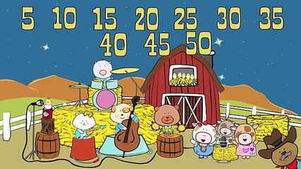 Count by fives | Skip counting songs | The Singing Walrus